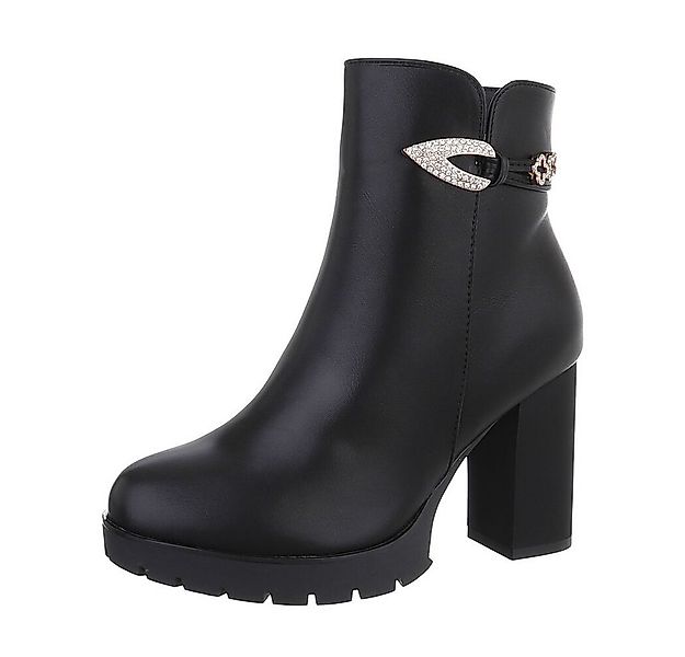 Ital-Design Damen Freizeit High-Heel-Stiefelette (87108567) Blockabsatz Hig günstig online kaufen
