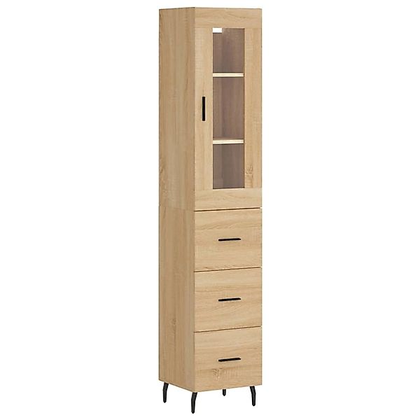 vidaXL Highboard Sonoma-Eiche 34,5x34x180 cm Holzwerkstoff 3199252 günstig online kaufen