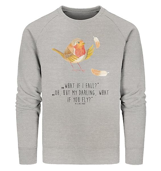 Mr. & Mrs. Panda Longpullover Rotkehlchen Federn Größe S - Heather Grey - G günstig online kaufen