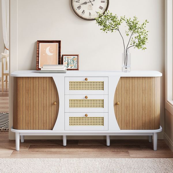 KLAM HOME Sideboard Rattankommode, Kommode mit günstig online kaufen