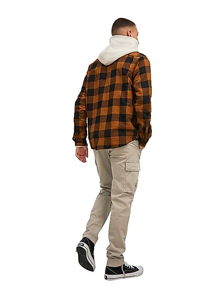 Jack & Jones Herren Cargohose JJPSTACE JJTUCKER -Tapered Fit - Grau Beige S günstig online kaufen