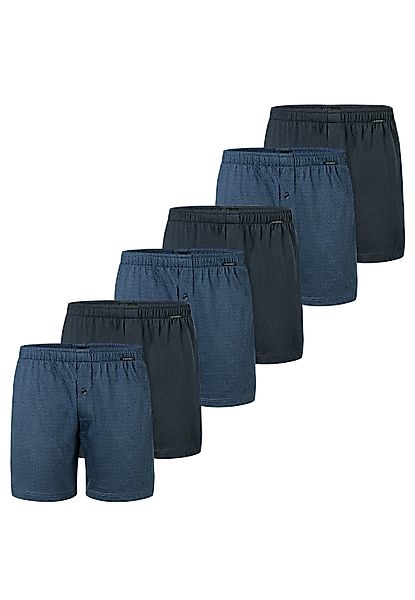 Schiesser Boxershorts 6er Pack Singel-Jersey (Spar-Set, günstig online kaufen