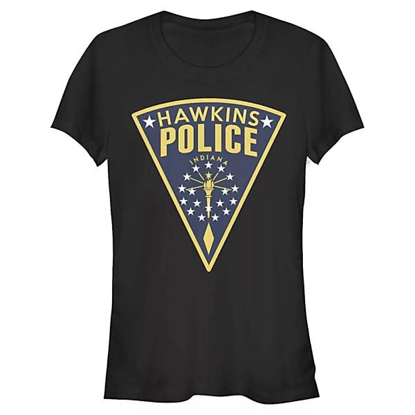 Netflix - Stranger Things - Hawkins Police Seal - Frauen T-Shirt günstig online kaufen
