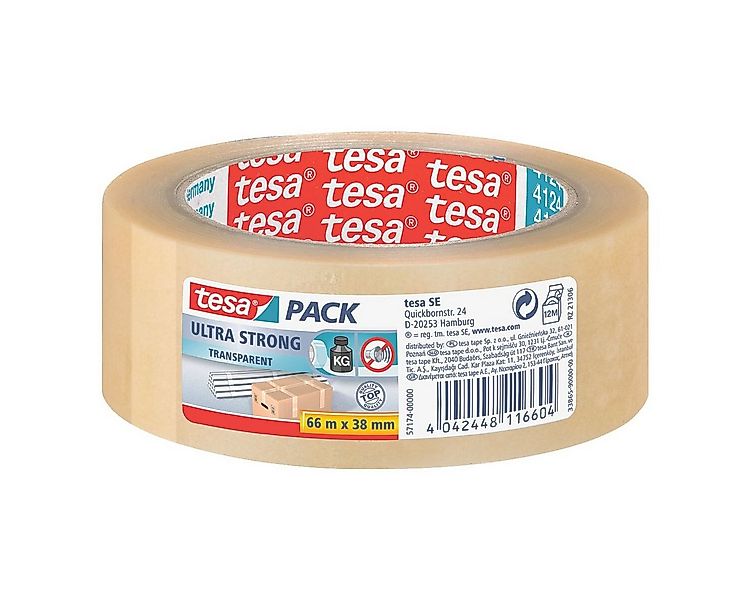 tesa Klebeband 4124 38 mm / 66 m, UV- und alterungsbeständig günstig online kaufen
