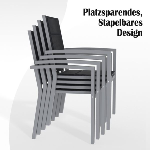 HOMALL Gartenstuhl Klappstuhl (2er Set) Aluminium günstig online kaufen