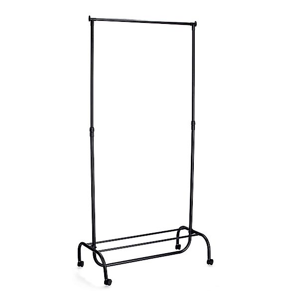 Zeller Rollkleiderständer Metall/Kunststoff 86 x 43 x 108-175 cm Schwarz günstig online kaufen