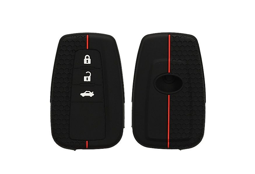 kwmobile Schlüsseltasche Autoschlüssel Silikon Hülle für Toyota 3 Tasten RA günstig online kaufen