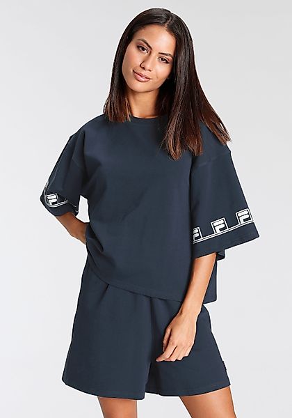 Fila Schlafanzug, (Set, 2 tlg.), mit Markenlogo Details in Kontrastfarben günstig online kaufen