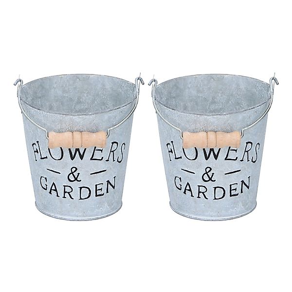 HTI-Living Pflanzkübel Metall-Blumenkübel, 2 Stück mit günstig online kaufen