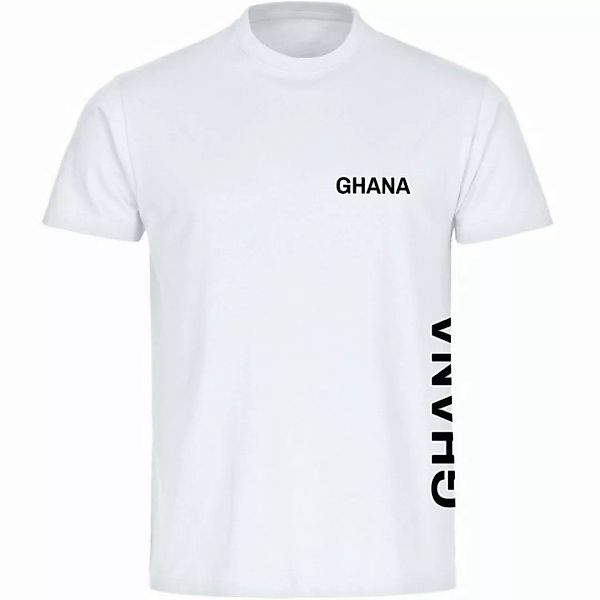multifanshop T-Shirt Herren Ghana - Brust & Seite - Männer günstig online kaufen