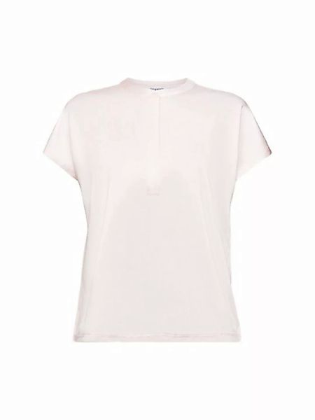 Esprit T-Shirt T-Shirt aus einem Materialmix (1-tlg) günstig online kaufen