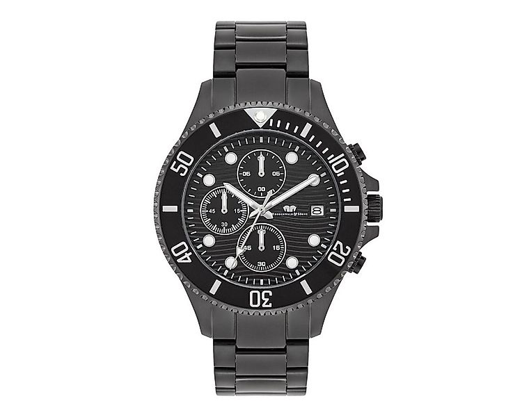 Rhodenwald & Söhne Chronograph Nightstorm schwarz Nightstorm, Armband aus E günstig online kaufen