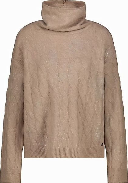 Monari Blusenshirt Strickpullover mit Lurex chrome günstig online kaufen