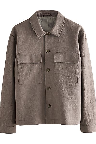 Next Hemdjacke Smarte Hemdjacke im Leinen-Look günstig online kaufen