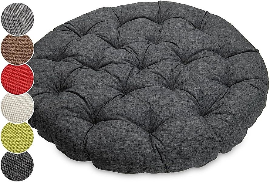 sunnypillow Sesselauflage Polster für Papasansessel, rund Durchmesser 120 c günstig online kaufen