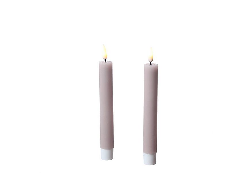 Deluxe Homeart LED-Kerze LED Stabkerzen Mia Tafelkerzen Echtwachs flackernd günstig online kaufen