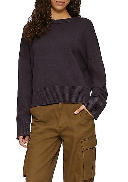 QS Rundhalspullover mit Rippbündchen günstig online kaufen