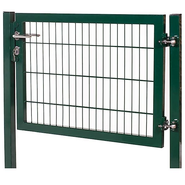 Gartentor Industrietor für Doppelstabzaun 8/6/8 mm Moosgrün 120 cm x 120 cm günstig online kaufen