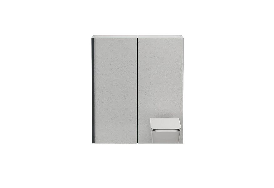 doporro Spiegelschrank Wandschrank Wandspiegel 60/80/100/120x70cm Weiß/Anth günstig online kaufen