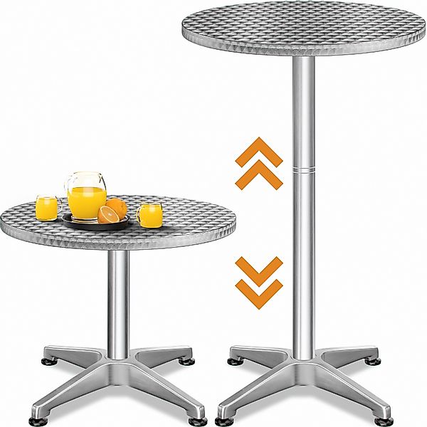 Casaria Stehtisch (1-St), Stabil Höhenverstellbar 70 cm / 115 cm Hoch Alu R günstig online kaufen