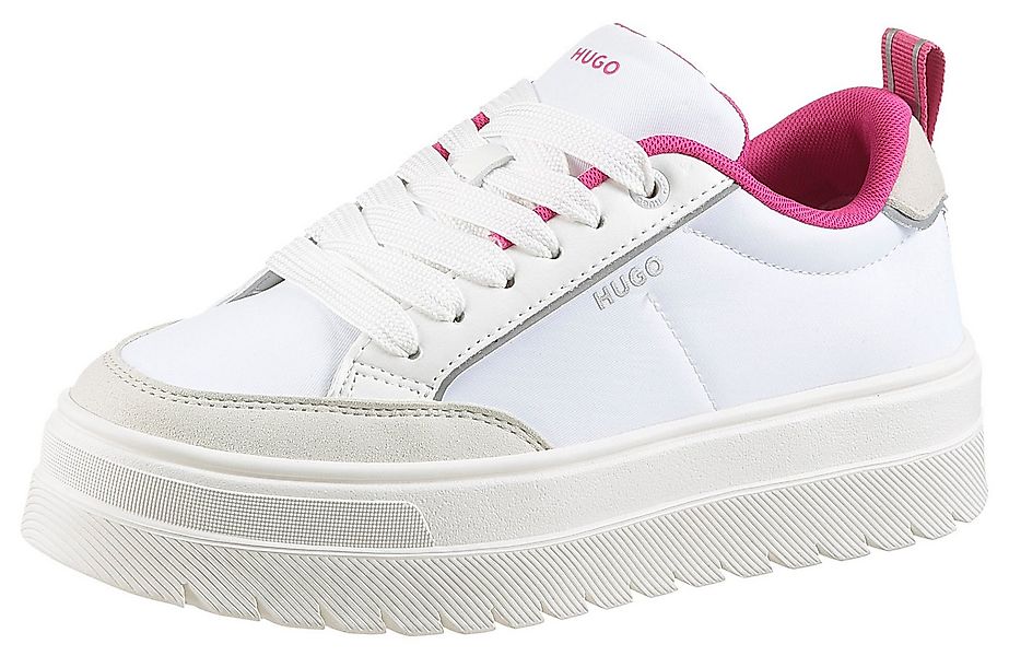 HUGO Lyssa_Tenn Plateausneaker Schnürschuh, Halbschuh, Freizeitsneaker mit günstig online kaufen