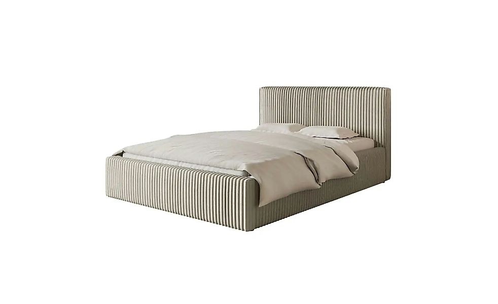 Polsterbett mit Bettkasten   ¦ beige ¦ Maße (cm): B: 200 H: 96,5 Betten > P günstig online kaufen