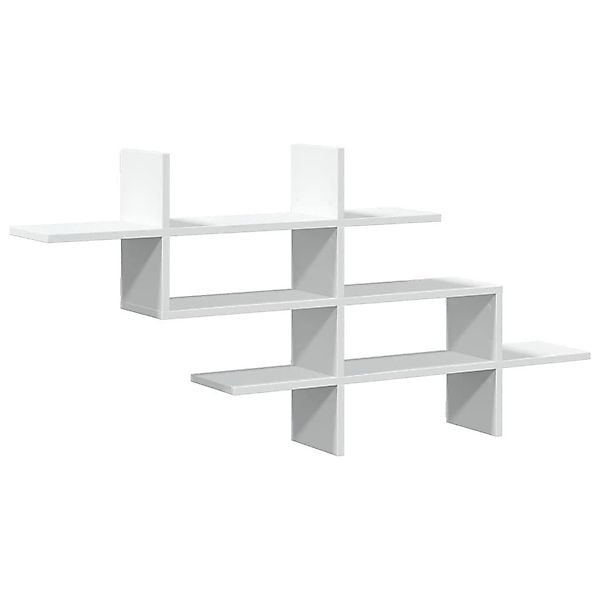 vidaXL Regal Wandregal Weiß 124,5x18x60,5 cm günstig online kaufen