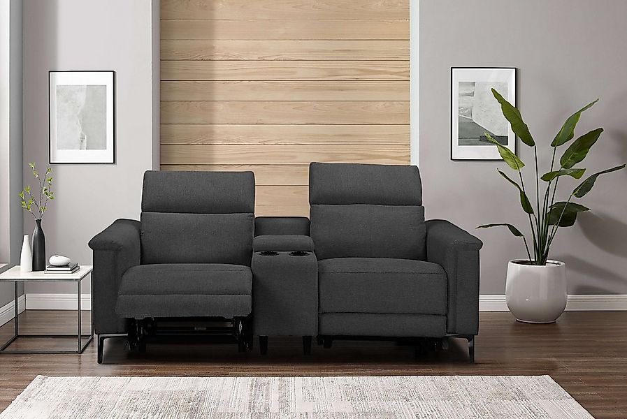 Places of Style 2-Sitzer "Lund, 2er-Kinosofa, TV-Sessel, Multimedia-Sofa, U günstig online kaufen
