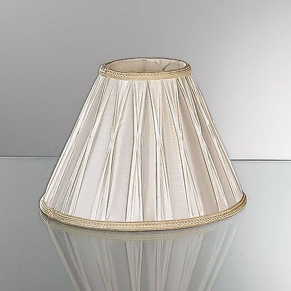 Orion Lightstyle Lampenschirm Ø 30 cm Stoff Konisch E27 Creme Weiß günstig online kaufen