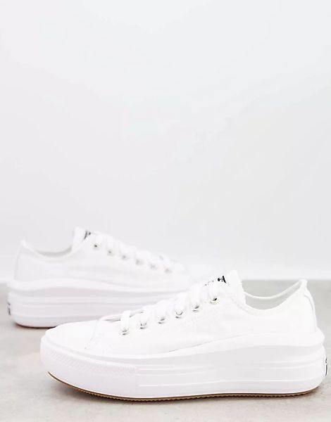 Converse – Chuck Taylor All Star Move – Sneaker in Weiß günstig online kaufen