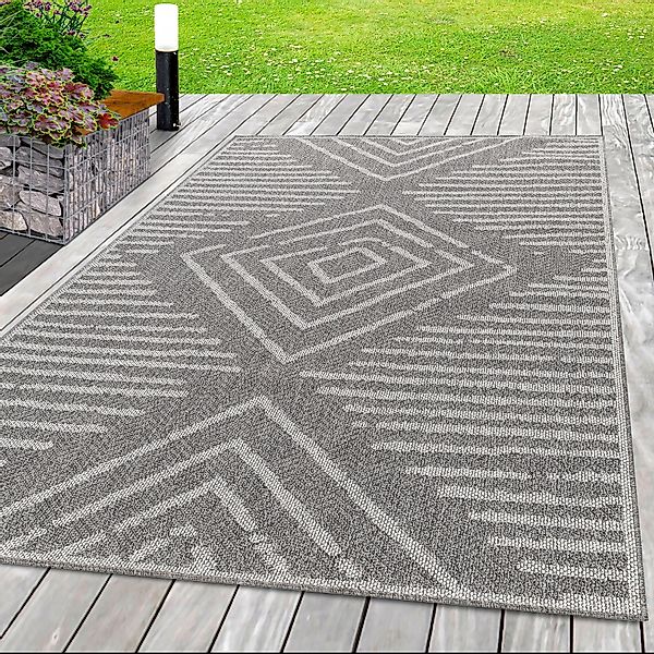 Ayyildiz In- und Outdoor-Teppich Aruba 4902 Grau 200 cm x 290 cm günstig online kaufen