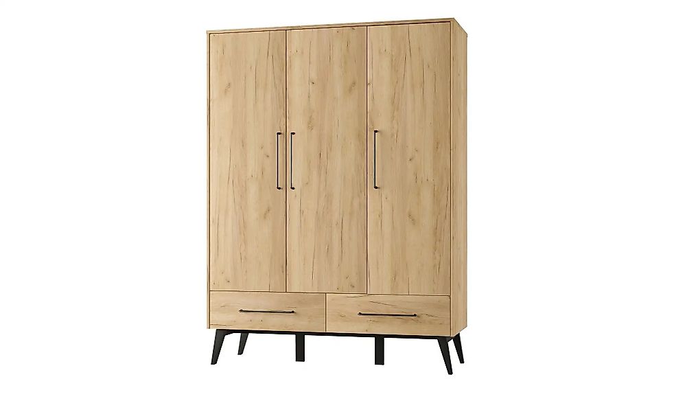 pinio Kleiderschrank 3-türig  Retro ¦ holzfarben ¦ Maße (cm): B: 52,4 H: 19 günstig online kaufen