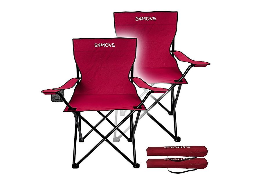 24Move Campingstuhl 24MOVE® Campingstuhl faltbar,2er Set,Anglerstuhl,Lieges günstig online kaufen
