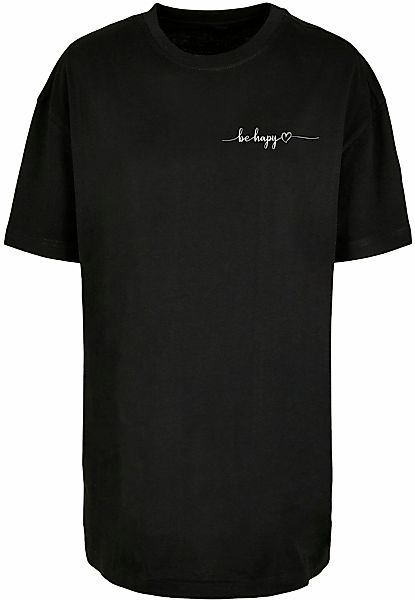 Merchcode T-Shirt "Merchcode Damen Ladies Be Happy Oversized Boyfriend Tee" günstig online kaufen
