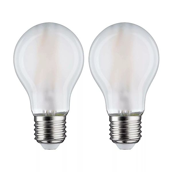 LED-Lampe E27 7W 2.700K matt 2er-Packung günstig online kaufen