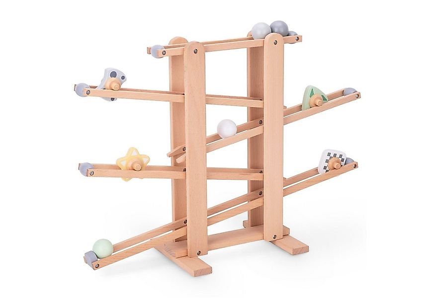 Mamabrum Kugelbahn Motorikspielzeug mit bunten Bällen - Pädagogisches Holzs günstig online kaufen