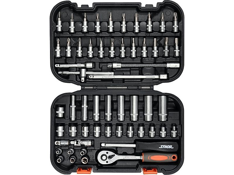 TRIZERATOP Werkzeugset 56 Teilig Werkzeugset, Steckschlüsselsatz 1/4, 3,5 - günstig online kaufen