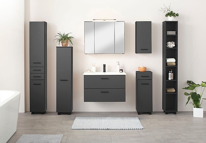 welltime Waschtisch "Trento Badezimmerschrank mit Becken Bestseller", Badmö günstig online kaufen