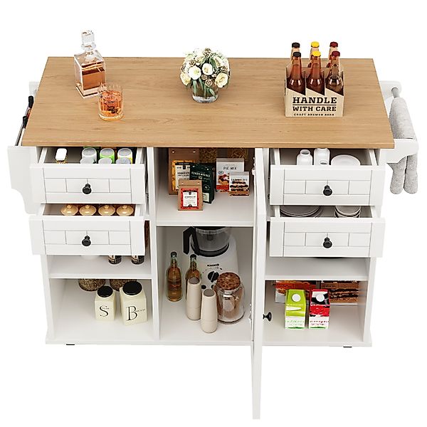 HAUSS SPOLE Küchenwagen 127×46×91,5cm mit Stauraum günstig online kaufen