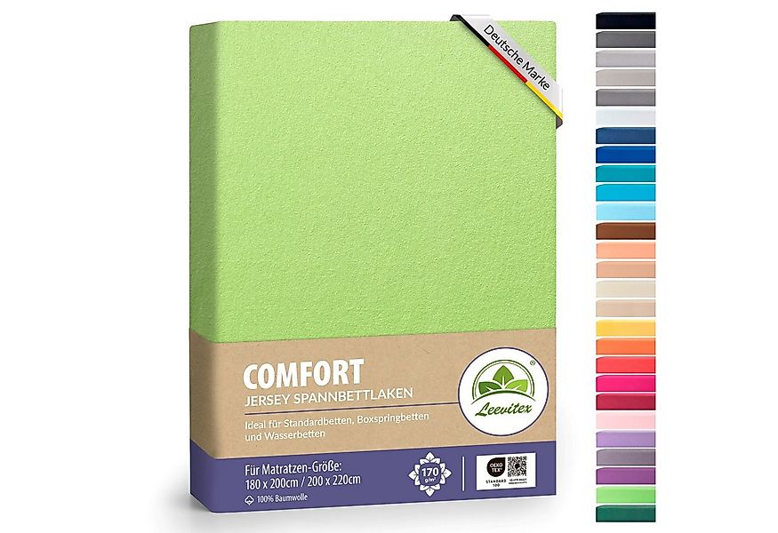leevitex® Spannbettlaken Spannbettlaken Boxspringbett & Wasserbett Spannbet günstig online kaufen