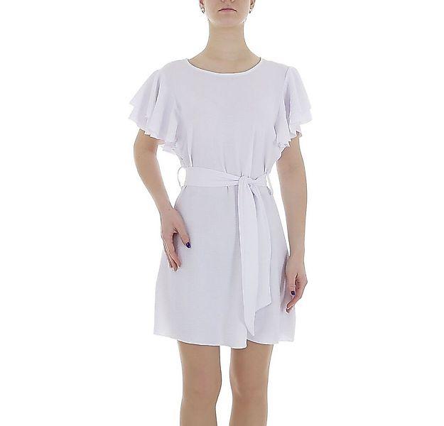 Ital-Design Sommerkleid Damen Freizeit (86164376) Kreppoptik/gesmokt Minikl günstig online kaufen