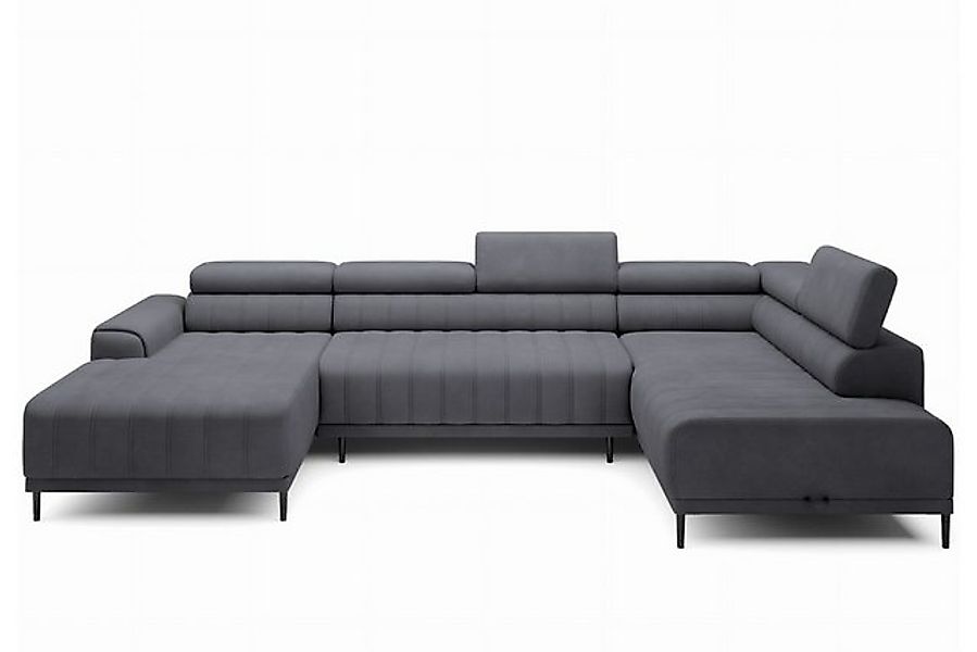 Friderik-EU Ecksofa CALDO XL U-formig Bettkasten 342 cm Schlaffunktion Rela günstig online kaufen