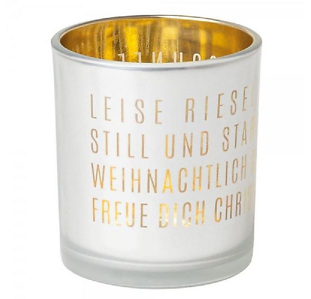Räder Kerzenhalter Design Teelicht Glanzlicht Leise rieselt ... (8cm) günstig online kaufen