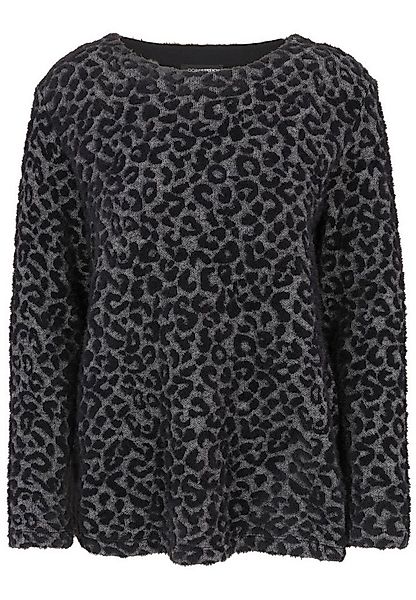 Doris Streich Strickpullover mit Leo-Jacquard-Muster günstig online kaufen