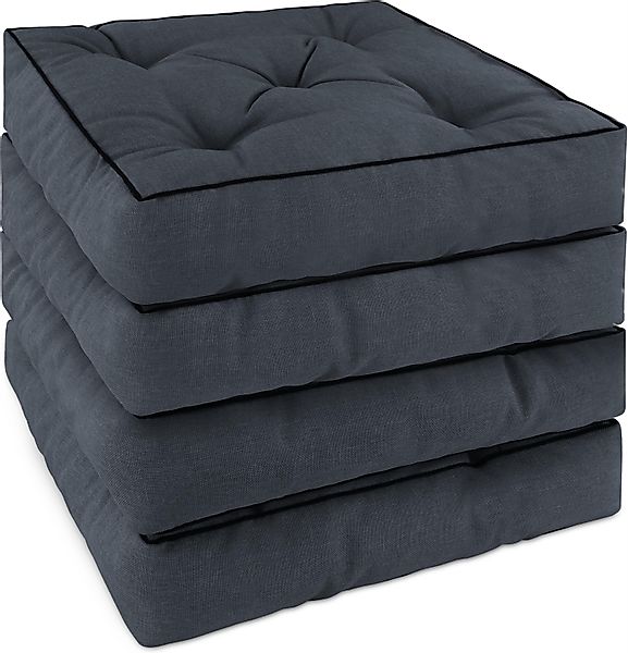 Aspero Sitzauflage 4 Stuhlkissen 40x40 cm günstig online kaufen