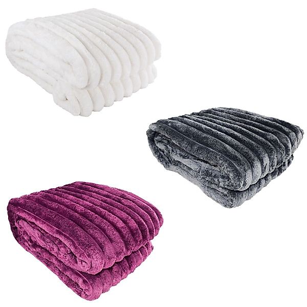 Wohndecke Kuscheldecke Cordoptik 150 x 200 günstig online kaufen