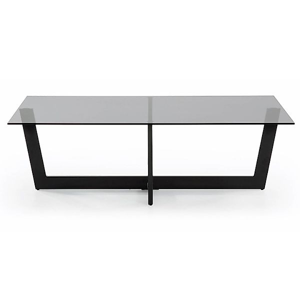 Natur24 Couchtisch Couchtisch Plam Glas schwarz günstig online kaufen