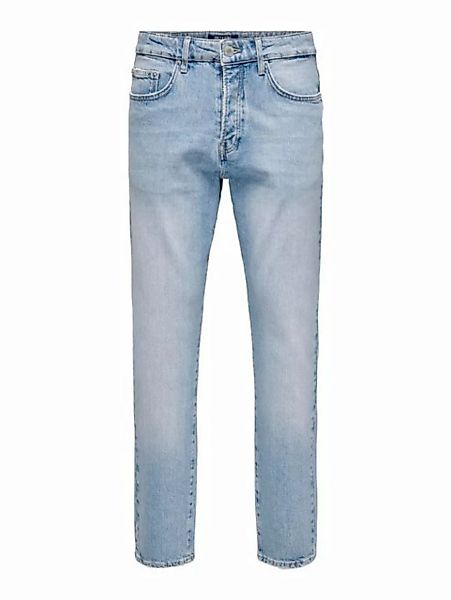ONLY & SONS Regular-fit-Jeans Regular Denim Pants mit Rissen 5-Pocket Jeans günstig online kaufen