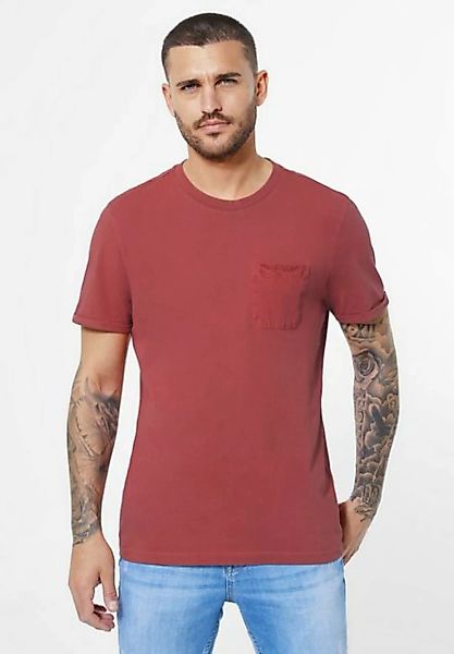 STREET ONE MEN T-Shirt mit Brusttasche günstig online kaufen
