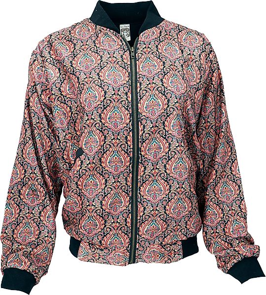 Guru-Shop Langjacke Boho Style Bomberjacke, Samtjacke günstig online kaufen